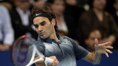 Switzerland's Roger Federer is looking to win his way into the season-ending tournament at London with a good showing in the Paris Masters. Fabrice Coffrini / AFP