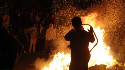 Tens of thousands of Israelis took to the streets after Mr Netanyahu fired his Mr Gallant for objecting to the judicial reforms. AFP