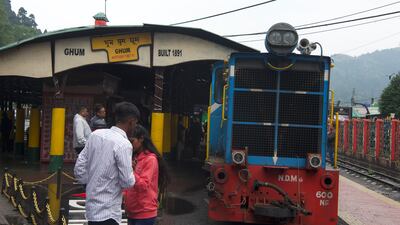 Ghum station on the Darjeeling Himalayan Railway line. Many tourists say the service provides a link to India's heritage