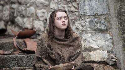 Maisie Williams as Arya Stark in hit series Game of Thrones, the most pirated show in TV history. AP Photo