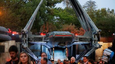 Guests explore the expansion at Disneyland in California. Reuters