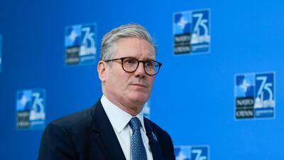 British Prime Minister Keir Starmer will address world leaders at the European Political Community summit on Thursday. AP