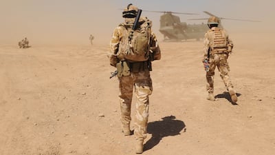 British soldiers in Afghanistan in 2010. Special forces have been accused of committing war crimes at that time. Getty Images