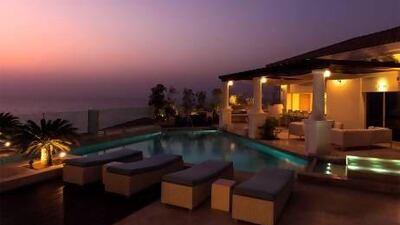 The Royal Suite's private pool at the St Regis Saadiyat Island Resort. Courtesy St Regis