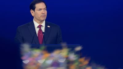 US Secretary of State Marco Rubio attends a dinner with the American-Uzbek Business and Investment Council (AUBIC) at the Congress Center in Samarkand, Uzbekistan, October 19, 2026. REUTERS / Kylie Cooper / Pool