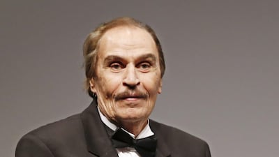 Egyptian actor Ezzat Al Alaili receives a Lifetime Achievement Award during the opening ceremony of the 12th Dubai International Film Festival 2015 in Dubai, United Arab Emirates, December 9, 2015. EPA
