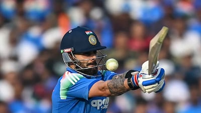 Virat Kohli scored his second century of the series against South Africa in Raipur. AFP