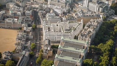 An aerial view of the development in London.