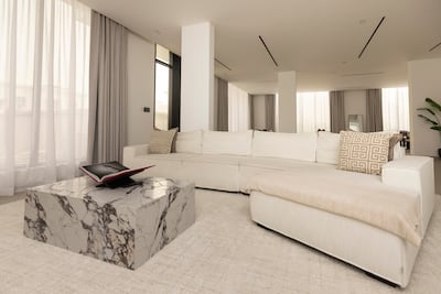 The villa has floor-to-ceiling windows. Antonie Robertson / The National
