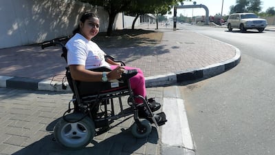 Shobhika Kalra, WingsOfAngelz’s founder who lives with the Friedreich’s ataxia condition, a rare disorder impairing muscle coordination, says it is ‘good to see people getting involved with this cause because it does not directly affect them since they are not on wheelchairs themselves’. Satish Kumar / The National
