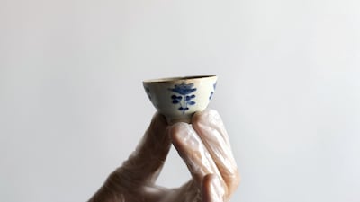 Chinese porcelain dating back to the 16th century, on show in modern-day UAE.