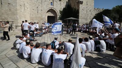 Jerusalem Day commemorates the 'reunification' of the city, as Israel took control of the Old City of Jerusalem and East Jerusalem following the Six-Day War of 1967. EPA