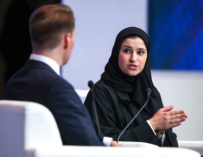 Sarah Al Amiri, Minister of State for Public Education and Advanced Technology says investment in technologies to lower emissions is needed. Victor Besa / The National