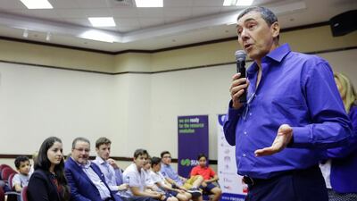 Alliance Francaise Dubai director Bernard Frontero says children are the best conduit for changing attitudes. Victor Besa for The National