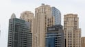 Tower blocks in Dubai Marina. Property prices in the emirate fell 5.9 per cent in March, ValuStrat reported. Chris Whiteoak / The National