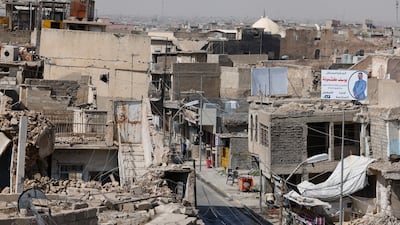 The destruction in the Old City of Mosul. AFP