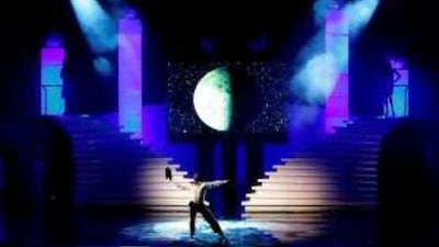 A dancer performs during the closing ceremony of the MEIFF in Abu Dhabi. Tough times in Hollywood could bring opportunity to the Gulf.