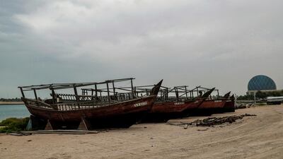 Change of weather at the Al Raha Beach area. The National Section