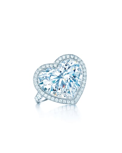 A heart-shaped ring from Tiffany & Co. Courtesy Tiffany & Co
