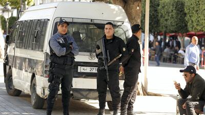 Police officers in central Tunis. Reuters