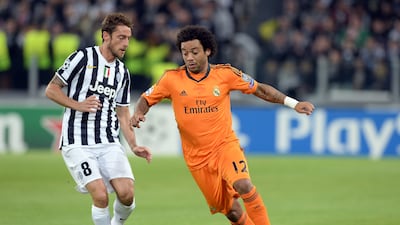 Marcelo of Real Madrid en route to the Champions League in 2013-14. Getty