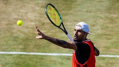 Australia's Nick Kyrgios in action. AP