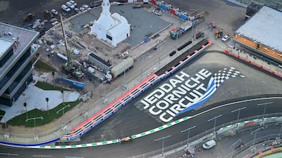 McLaren's Australian driver Daniel Ricciardo at the Jeddah Corniche Circuit. AFP