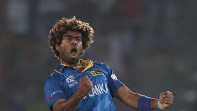 Sri Lanka will hope Lasith Malinga, pictured, will revover quickly from ankle surgery to help lead their charge at the Cricket World Cup. Aijaz Rahi/AFP
