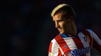 Atletico Madrid's Antoine Griezmann scored twice on Saturday in Atletico Madrid's La Liga victory over Levante. Dani Pozo / AFP / January 3, 2015