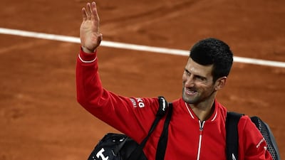 Novak Djokovic after his win. EPA