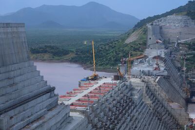 Ethiopia's Grand Renaissance Dam is seen as it undergoes construction work on the river Nile in Guba Woreda, Benishangul Gumuz Region, Ethiopia. Reuters