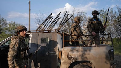 Ukrainian servicemen hold their positions at an undisclosed location near the frontline in Ukraine. 93rd Kholodnyi Yar Separate Mechanised Brigade / AFP