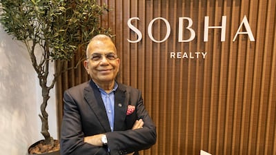 Sobha Realty targets Dh2 billion in sales in 2019 to boost growth, its chairman PNC Menon says. Antonie Robertson/The National