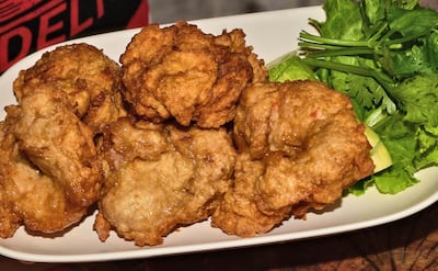 Jay Fai's tod mun goong, or deep-fried shrimp cakes. Courtesy Ronan O'Connell