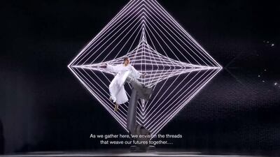 Celebrations of the UAE's 52nd Union Day at Expo City Dubai. Screengrab