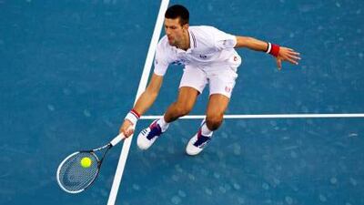 Novak Djokovic, in action against Sergiy Stakhovsky in Dubai on Wednesday, was not content being just world No 3.