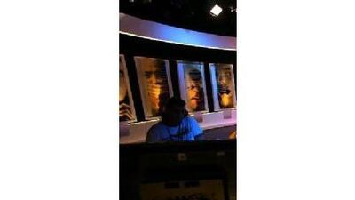 Max Grenard, the executive chef at the Dubai Creek Golf and Yacht Club, takes the omelette test in his bid to become a celebrity television chef on Dubai One's new Ask One programme. Paulo Vecina / The National