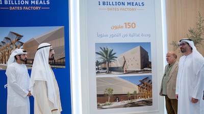 Sheikh Mohammed bin Rashid, Vice President and Ruler of Dubai, has said the site will be the the world’s largest endowment-based date factory. Photo: Sheikh Mohammed bin Rashid / X