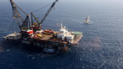 Israel's Leviathan gas field from where production started last month. AFP