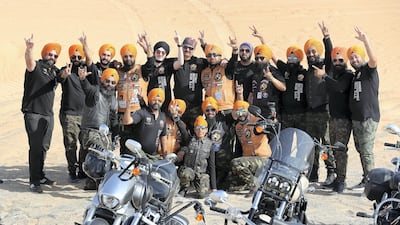 Members are Sikh, Muslim, Hindu and come from all walks of life. Pawan Singh / The National