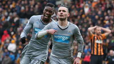 Right midfield: Remy Cabella (Newcastle). The Frenchman scored a belated first goal for Newcastle and demonstrated his flair as United gave John Carver a first win, at Hull. Lindsey Parnaby / AFP