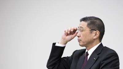 Nissan CEO Hiroto Saikawa. The US SEC has launched an inquiry into the company. Getty