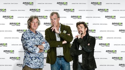 A handout photo of James May, Jeremy Clarkson and Richard Hammond (Courtesy: Amazon.com) *** Local Caption *** al16ma-tv-grandtour.jpg