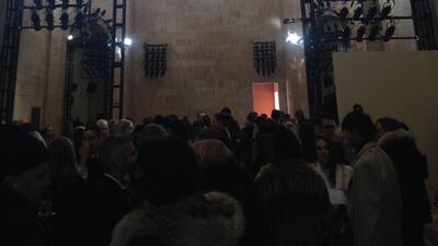 The incredible Italian neo-renaissance space of Cipriani was the backdrop for Victoria Beckham’s show. Photo by Nadia El Dasher