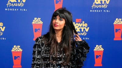 Jameela Jamil arriving at the 2019 MTV Movie & TV Awards. AFP