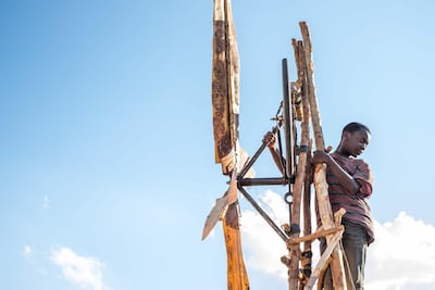 Maxwell Simba portraying a young William Kamkwamba in 'The Boy Who Harnessed the Wind'. Photo: Netflix