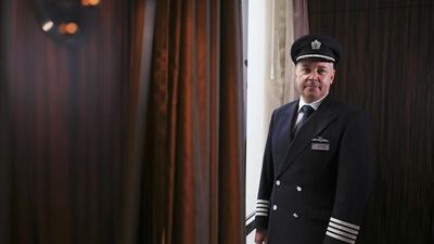 British Airways pilot and trainer Steve Allright One days in four people have a fear of flying. Sarah Dea / The National