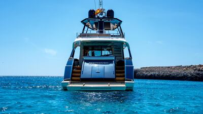 Beethoven was built by Monte Carlo Yachts and has a top speed of 31 knots. Courtesy Camper & Nicholsons