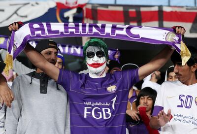 Al Ain supporters were hoping not to have to paint on their smiles after the side's Club World Cup showdown with Spanish giants Real Madrid. Chris Whiteoak / The National