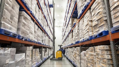 There is a huge cold storage fridge located inside the factory